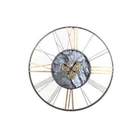 Horloge Murale Home ESPRIT Blanc Doré Métal 140 x 9 x 140 cm