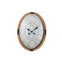 Horloge Murale Home ESPRIT Argenté Naturel Métal Verre Bois de pin 50 x 8 x 68 cm