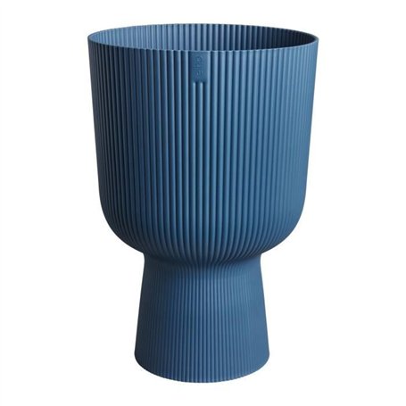 Pot de fleur - Elho - Vibes Fold Coupe - Bleu - L 30 x B 29.5 x H 45 cm - Intérieur - 100% recyclé
