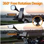 ORCAS TECHNOLOGY Support de téléphone sans Fil pour Moto – Pince de Fixation pour Guidon ou rétroviseur, vélo électrique, Scoote