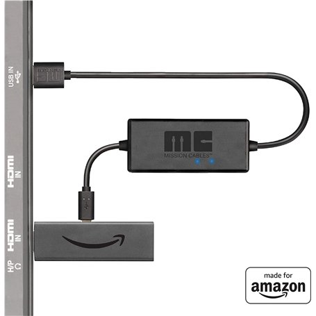 Mission Cables Câble d'alimentation USB pour Amazon Fire TV