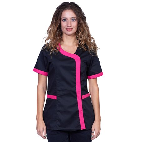Fratelli d'Italia Blouse de travail noire pour femme