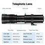 Téléobjectif EF/EF-S JINTU 420-800mm F8.3 Zoom Objectif pour Canon EOS SLR 4000D 2000D 80D 90D 5D III 6D 7D II 60D 70D 250D 750D