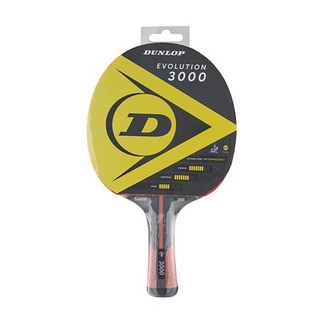 Dunlop Raquette de Tennis de Table Evolution 3000 certifiée ITTF