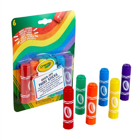 CRAYOLA - Gouaches solides 6 couleurs