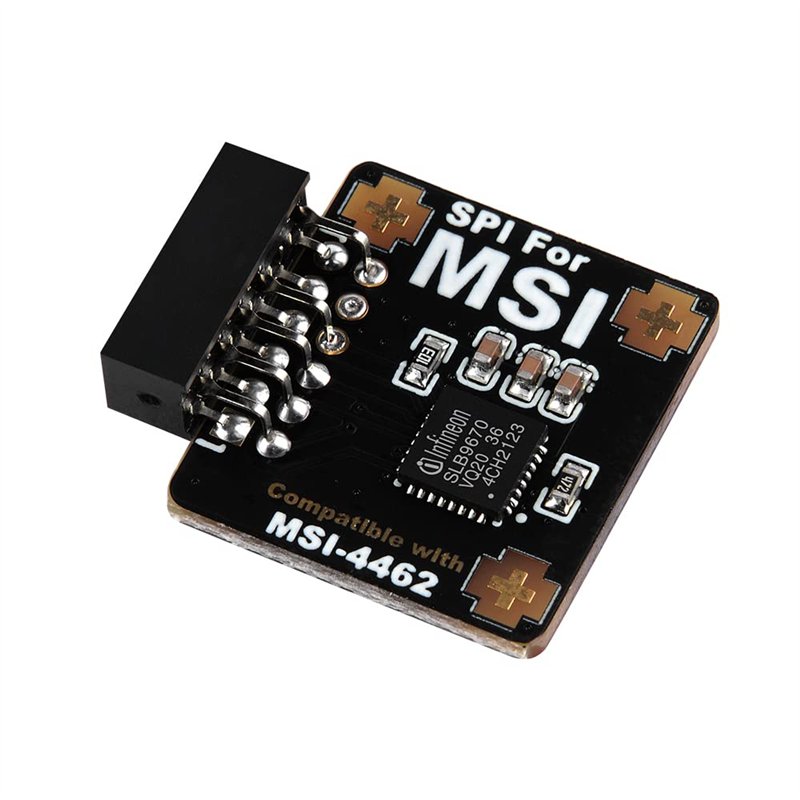 NewHail Module TPM2.0 TPM SPI 12 broches avec infineon SLB 9670 pour carte mère MSI compatible avec TPM2.0 (MS-4462)