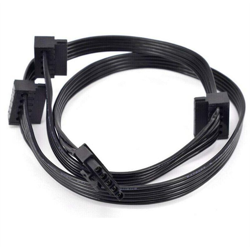 Image secondaire de ZAHARA Cable sata Cable Alimentation sata pour Cooler Master VSM750 VSM650 VSM550 SATA Power Supply Cable （5Pin to 3 SATA 70cm）