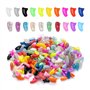 200 pièces Chats Couvre-Ongles Protection des Griffes pour Chien de Chat, Griffes Douces colorées Chapeaux d'ongles de Chaton Ca
