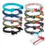 10 pièces bracelets tressés cool kit pour homme femme