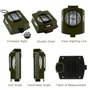 GWHOLE Boussole Multifonctionnelle Professionnelle Orientation Militaire Portable en Métal pour Randonnée Camping Voyage Explora