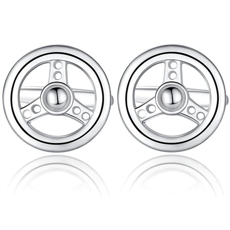 HONEY BEAR boutons de manchette pour hommes - Volant de direction pilote de voiture de course