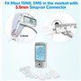 20 Électrodes pour Appareil TENS - Pads de Remplacement LiteTour Compatibles avec Connecteurs Snap 3,5mm - Auto-Adhésives en 3 T