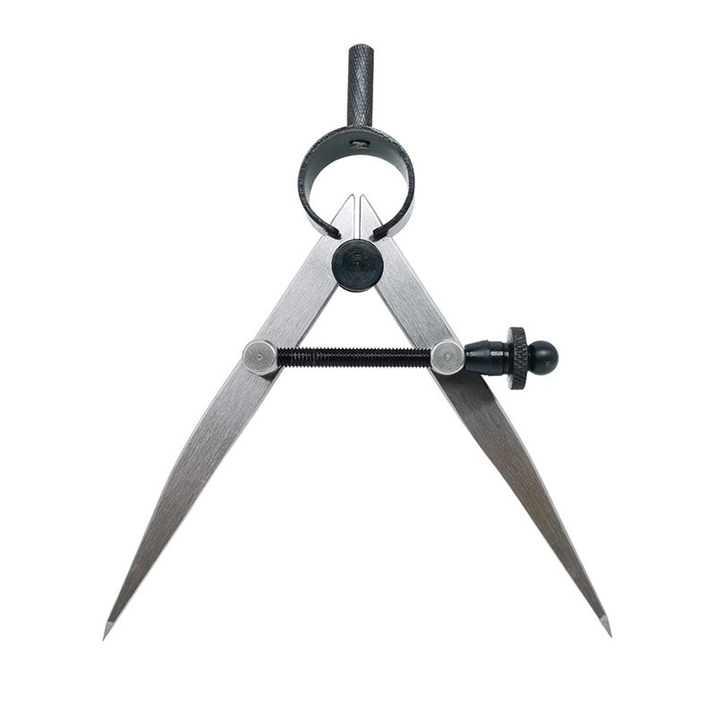 ZLKSKER Boussole professionnelle en cuir de 10,2 cm - Avec ressort de précision - Pour travail du bois, travail du métal