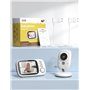 GHB Babyphone Caméra 3.2 inches Bébé Moniteur Babyphone Vidéo LCD Couleur Bébé Surveillance 2.4 GHz Communication Bidirectionnel