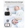 GHB Babyphone Caméra 3.2 inches Bébé Moniteur Babyphone Vidéo LCD Couleur Bébé Surveillance 2.4 GHz Communication Bidirectionnel