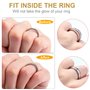 Ajusteur de Taille de Bague Ajusteur de Bagues Lâches Taille de Bague Invisible avec Chiffon de Nettoyage pour Fixation d'Anneau