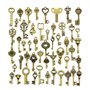 YMWALK Antique Bronze Clés Charme Pendentifs Ensemble Formes Aléatoires Tailles Charms Clé Accessoires Faits À La Main pour la F