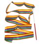 Create idea 6X Danse Ruban Gym Rythmique Art Gymnastique 4M Rubans Streamer Twirling Rod Bâton