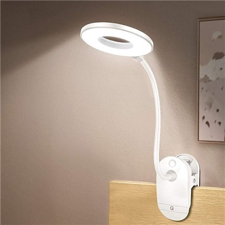 Lampe de lecture à clipser alimentée par piles pour lit