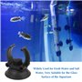 Fulushou Ventouse Aquarium 24 Pièces Ventouse Aquarium Support Clips pour Chauffage Ventouse Aquarium Plastique Noir pour Tube d
