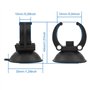 Fulushou Ventouse Aquarium 24 Pièces Ventouse Aquarium Support Clips pour Chauffage Ventouse Aquarium Plastique Noir pour Tube d