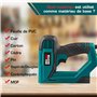 NEU MASTER Agrafeuse Électrique, Cloueur Electrique NTC0060 pour les Projets de Bricolage en Ameublement, Menuiserie et Travail 