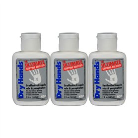 Lot de 3 flacons de solution anti-adhérente pour les mains Dry Hands