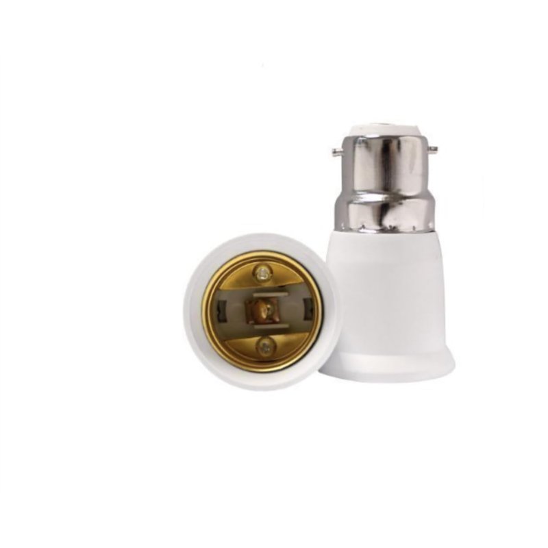 SIM GOLD LEAF adaptateur convertisseur douille B22 to E27 norme CE RoHS (transforme baionette en vis gros culot) [Classe énergét