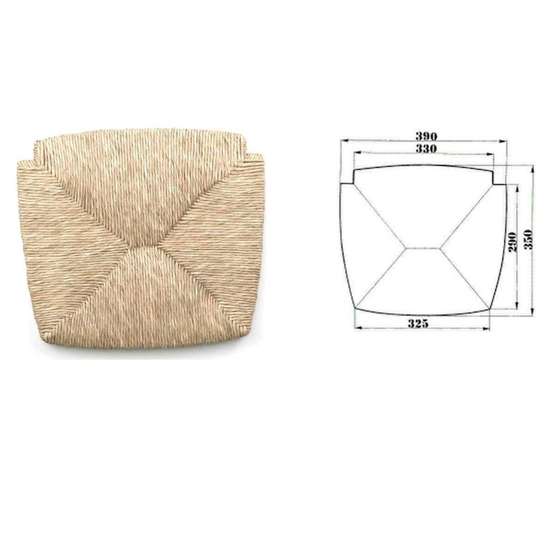 OKAFFAREFATTO MADDALONI Assise de rechange en paille pour chaise Venezia