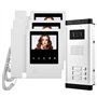 HFeng 4.3 '' Kit interphone vidéo couleur pour interphone 3 moniteurs + 700TVL Caméra vidéo de vision nocturne COMS IR pour 3 ap