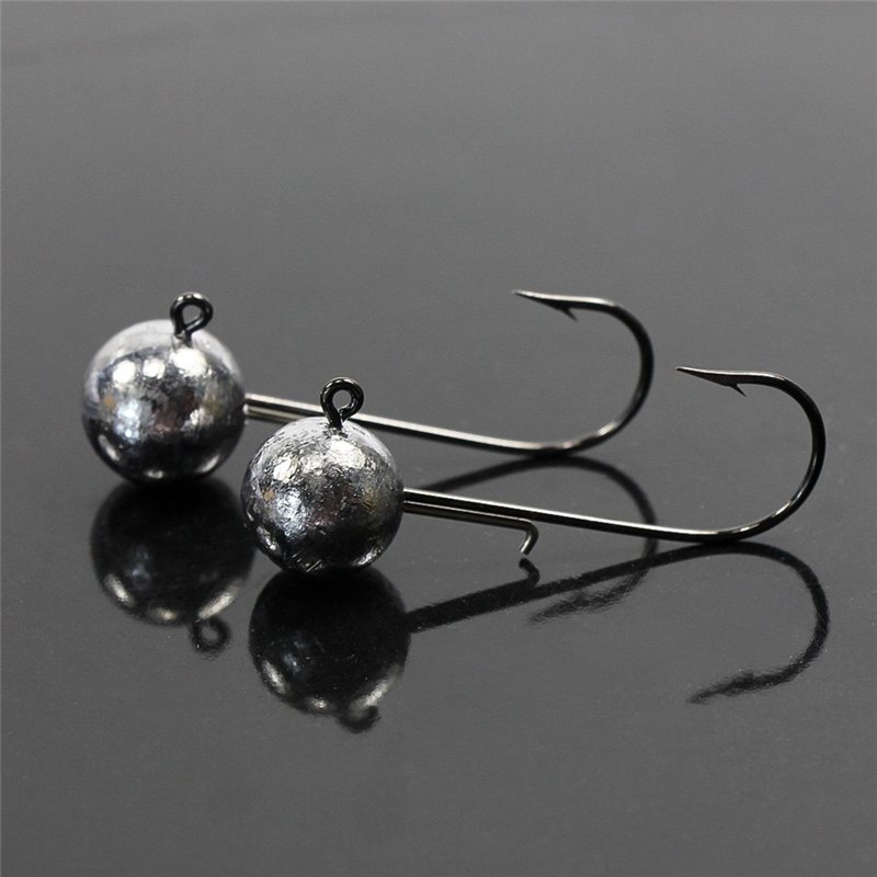 Image secondaire de 30 Pièces Têtes Plombées Crochets avec Gabarit Ronde pour Pêche Leurres Souples 5g 7g 10g 14g 17g 20g