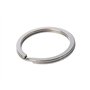 Lot de 50 anneaux plats fendus en acier inoxydable pour porte-clés - 35 mm
