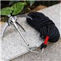 J-ouuo Grappin de Survie 400 kg en Acier Inoxydable avec Corde auxiliaire de 20 m
