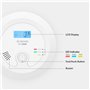 X-Sense Détecteur de Monoxyde de Carbone avec Batterie Échangeable et l'Écran LCD, Concentration de Monoxyde de Carbone avec Bou