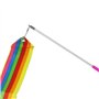 MUROAD 10 Pièces 2 mètres Gym Fitness Rubans de Gymnastique Rythmiques, Danse Tige De Streamer Baton Tournoyant Art Rubans pour