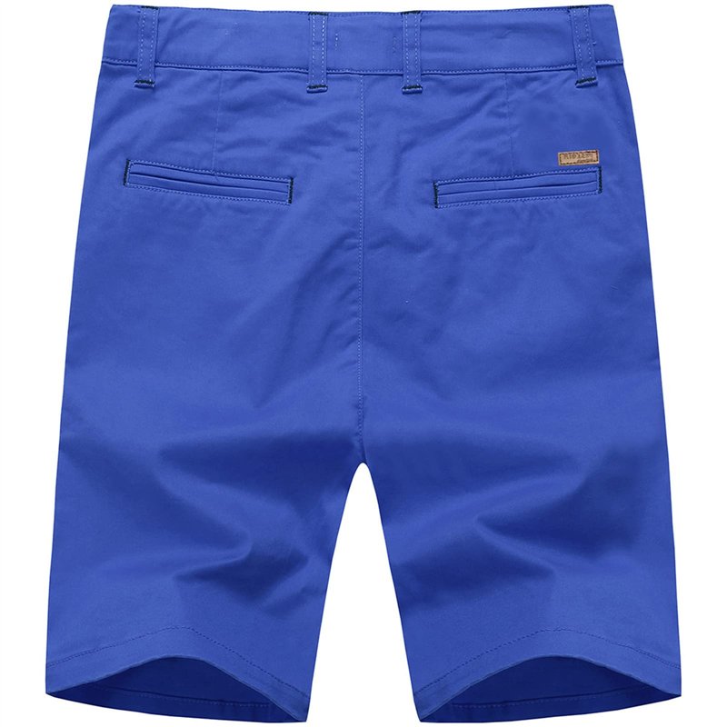 Image secondaire de BASADINA Short Garçon - Bermuda Short Coton avec Taille Ajustable, 4-14 Ans (Bleu, 13-14 Ans)