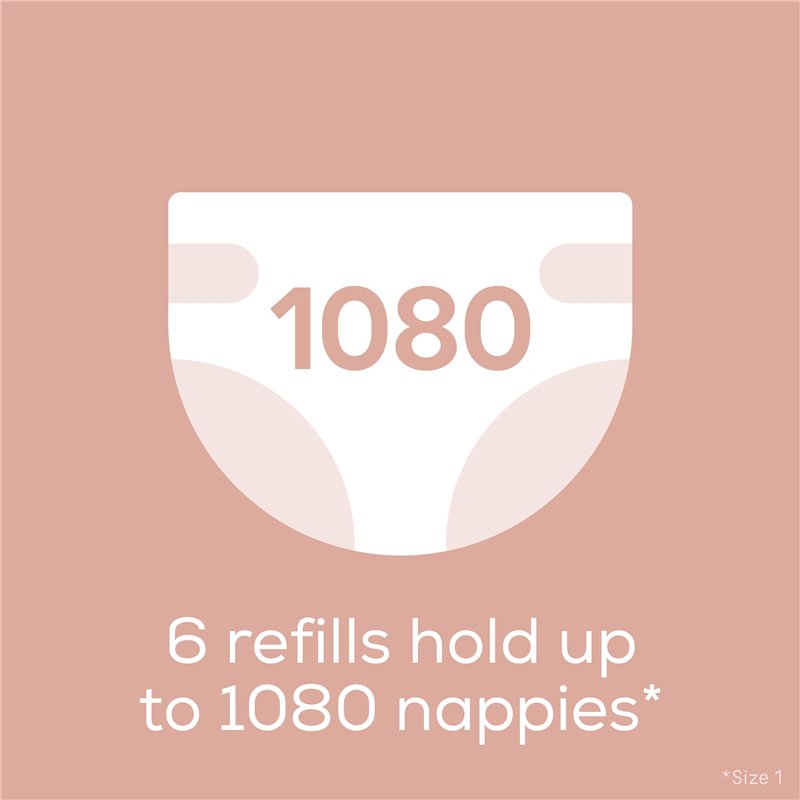 Image secondaire de Angelcare - 6 Recharges Poubelle à Couches – Octogonale – Anti Odeur - Dress Up - Fabriqué en France