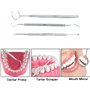 3 pcs Detartreur Dentaire Kit Dents en acier Inoxydable kit de Nettoyage Calcul Calculateur de Plaque Hygiène Scanner Crochet Ch