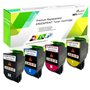 GREENPRINT Cartouches de Toner Compatibles 4 Couleurs CS310 CS410 CS510 Haute Capacité 4000 Pages BK