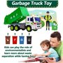 HERSITY Camion Poubelle Jouet Enfant avec Son et lumière, Gros Camion Jouet Voiture à Friction Véhicule Educatifs Cadeau pour 3 