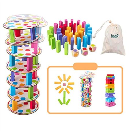 Surplex Jeu d'empilage de Tour en Bois