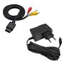 Link-e : Lot Compatible avec Console Super Nintendo (SNES) : Chargeur Secteur pour Alimentation + Cable Video Composite AV