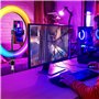 GerTong 11.5'' Ring Light avec Trépied Grand, Anneau Lumineux Professionnel avec 40 RVB Mode 13 Niveaux pour Youtube/Maquillage,