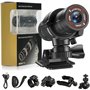 Mini Caméra Sport Vélo 1080p Full Hd Caméra De Casque Étanche Embarquées Action Avec Enregistrement En Boucle Caméscope Vidéo Po