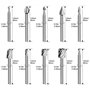 HSS Fraises à Défoncer, 20Pcs 3mm 1/8" fraises acier rapide fraises à Bois Kit d'Accessoires Fraises à Défoncer pour Outil Multi