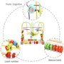 jacootoys Bois Labyrinthe de Perles Coloré Fruit Boules Boulier Circuits de Motricité Educatif Jouet pour Bébé Fille Garçon