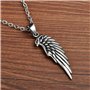 Feilok Pendentif en acier inoxydable ailes d’aigle, pour homme