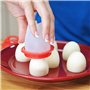 12 pièces chaudière à oeufs chaudière à oeufs ensemble de chaudière à oeufs en silicone sans coquille coquetier oeuf à la coque 
