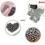Dingzing 100PCS Billes Rondes En Acier 8 mm En Acier Inoxydable Bille En Acier De Bicyclette Pièce De Rechange Munitions Slingsh