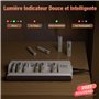 EBL Chargeur de Piles Indépendant 8 Slots, pour Charger 1-8pcs AA AAA Ni-MH Ni-CD Piles Rechargeables, avec Indicateur Intellige
